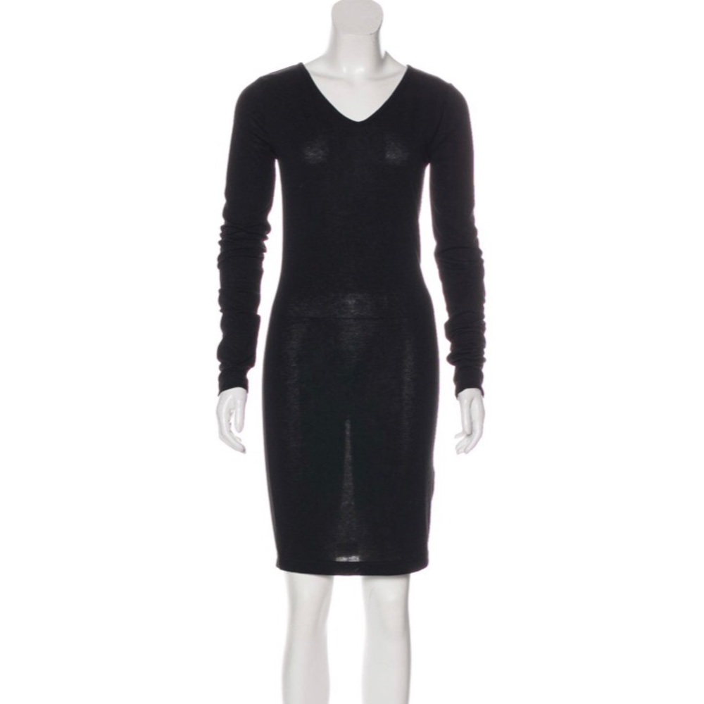 T by Alexander Wang Black Long Sleeve Dress